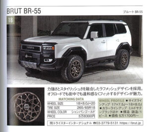 BRUT BR-55 & LAND CRUISER 250（Over Fender付）